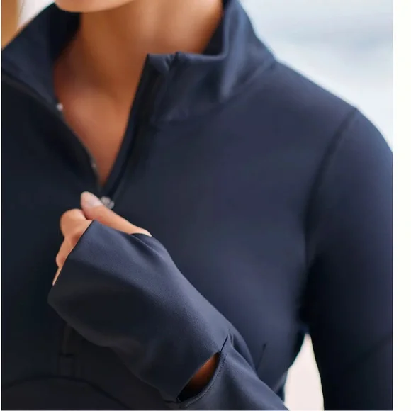 Free People Movement Run The Course Half Zip in Black NWT - Picture 2 of 16